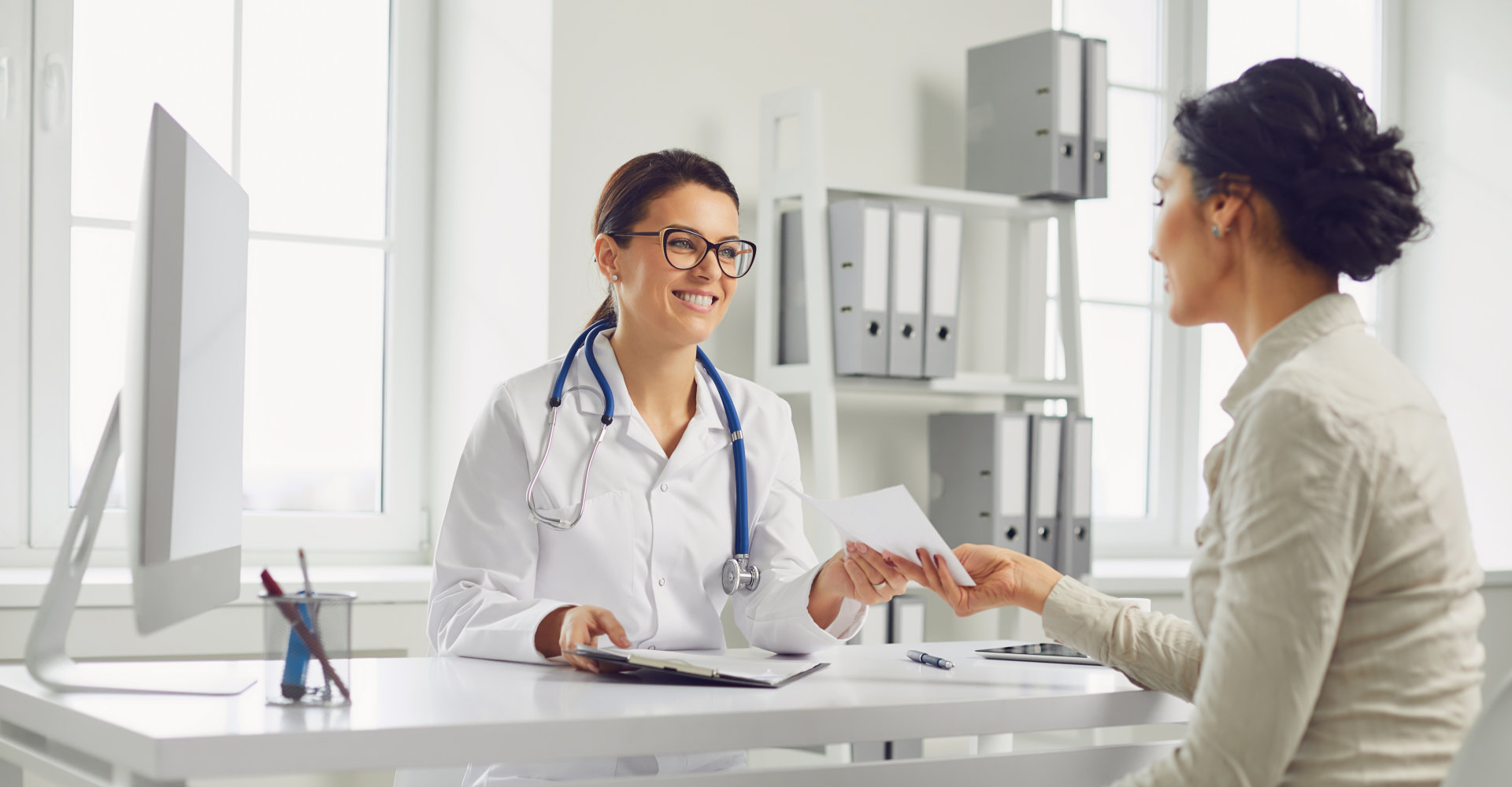 Doctor consulting with patient